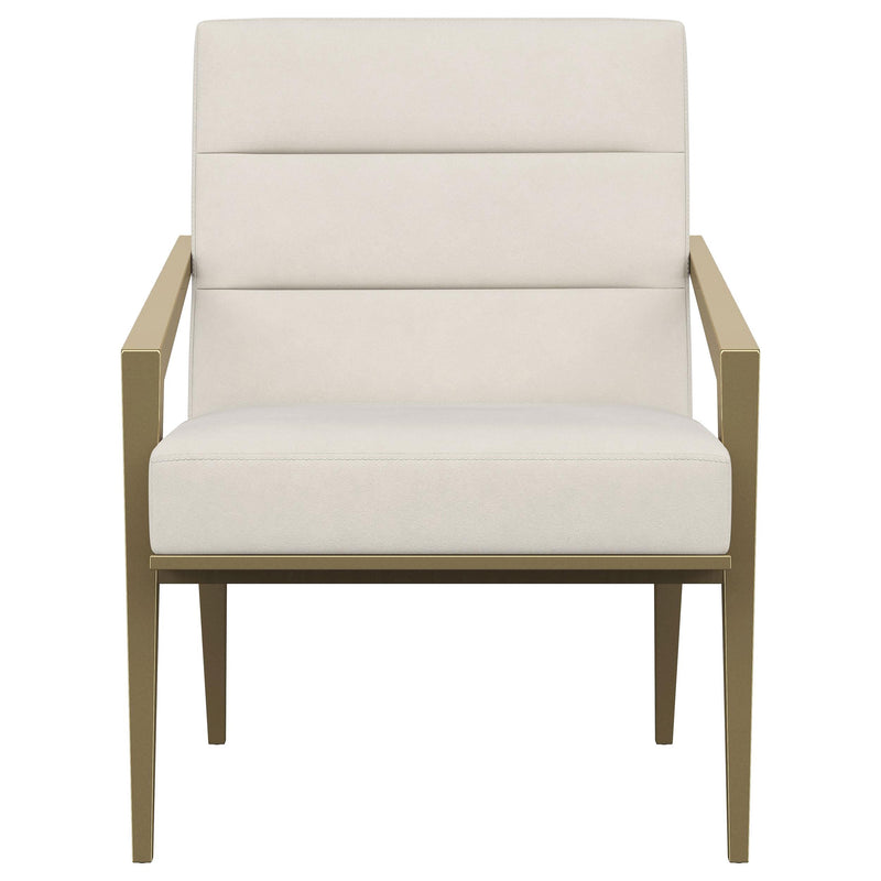 Kirra Upholstered Metal Arm Accent Chair