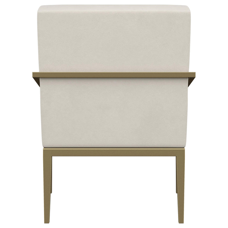 Kirra Upholstered Metal Arm Accent Chair