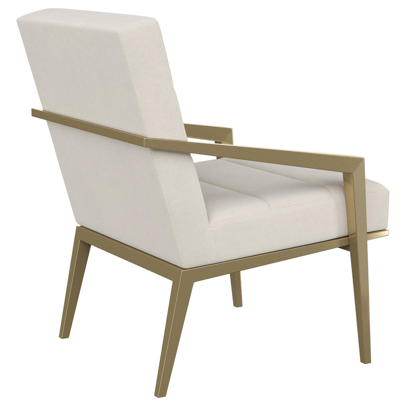 Kirra Upholstered Metal Arm Accent Chair