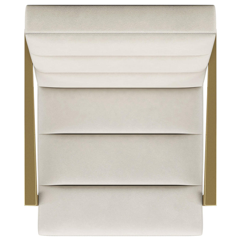 Kirra Upholstered Metal Arm Accent Chair