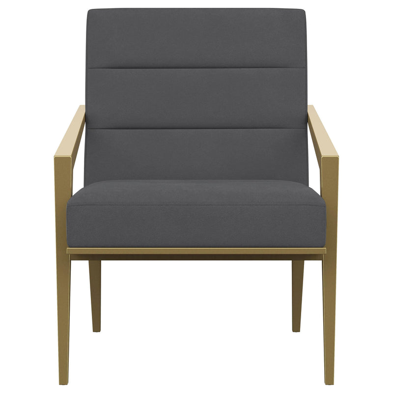 Kirra Upholstered Metal Arm Accent Chair