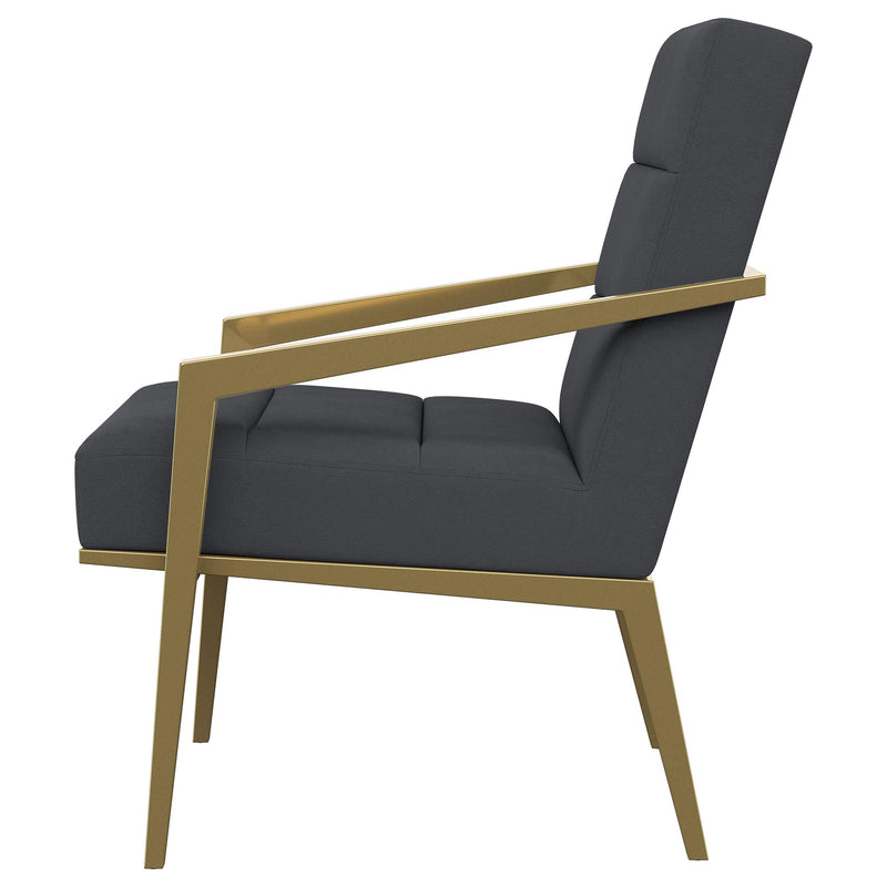 Kirra Upholstered Metal Arm Accent Chair
