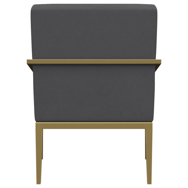 Kirra Upholstered Metal Arm Accent Chair