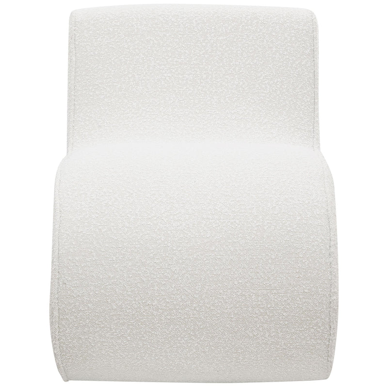 Ronea Boucle Upholstered Armless Curved Chair