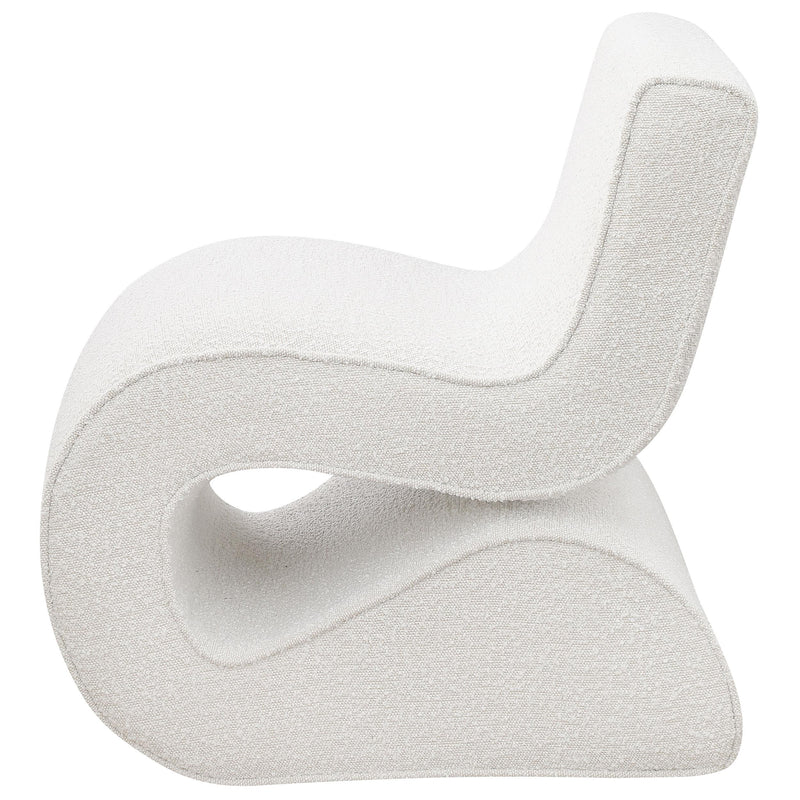 Ronea Boucle Upholstered Armless Curved Chair