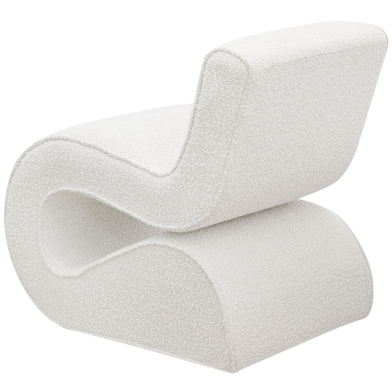 Ronea Boucle Upholstered Armless Curved Chair