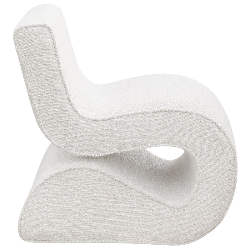 Ronea Boucle Upholstered Armless Curved Chair