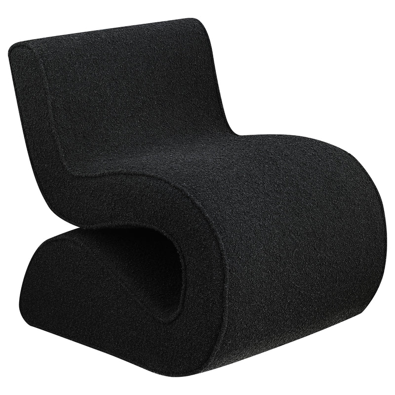Ronea Boucle Upholstered Armless Curved Chair