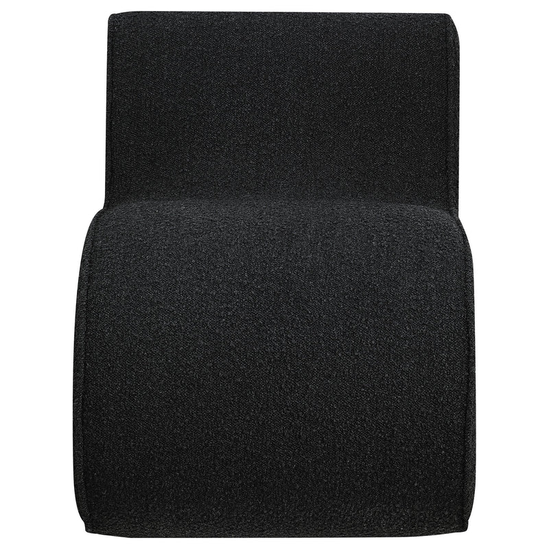 Ronea Boucle Upholstered Armless Curved Chair