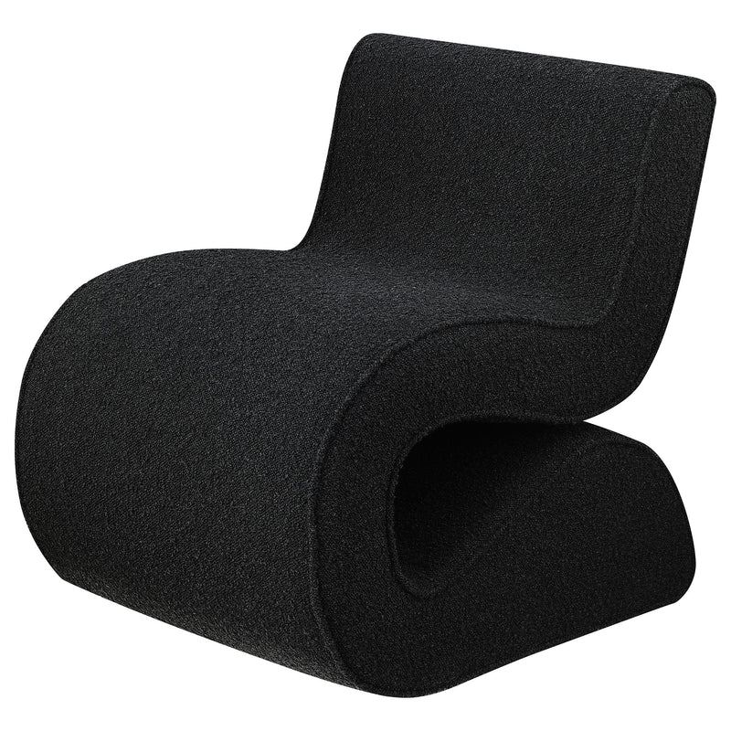 Ronea Boucle Upholstered Armless Curved Chair