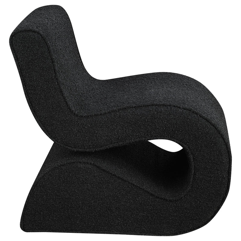 Ronea Boucle Upholstered Armless Curved Chair
