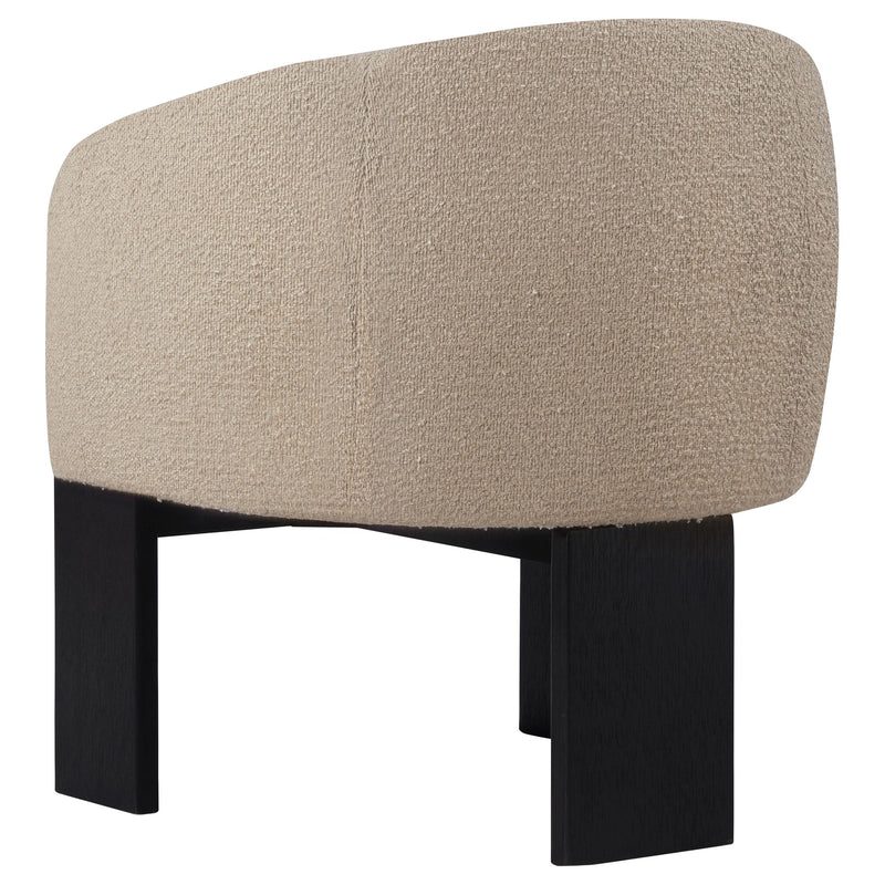Valdez Boucle Upholstered Barrel Back Accent Chair