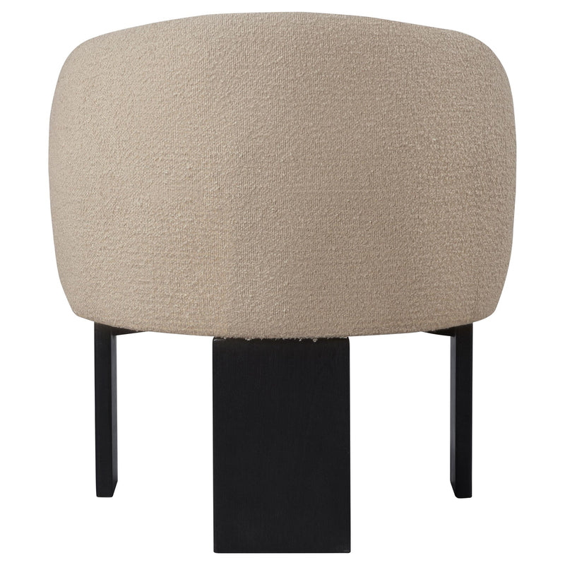 Valdez Boucle Upholstered Barrel Back Accent Chair