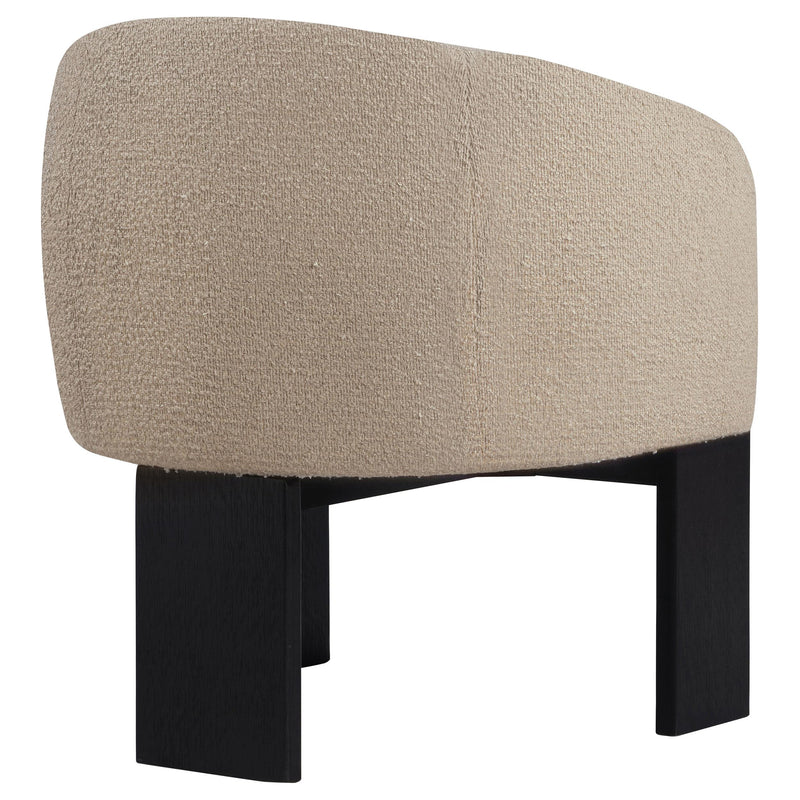 Valdez Boucle Upholstered Barrel Back Accent Chair