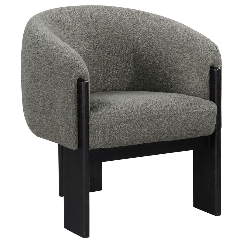 Valdez Boucle Upholstered Barrel Back Accent Chair