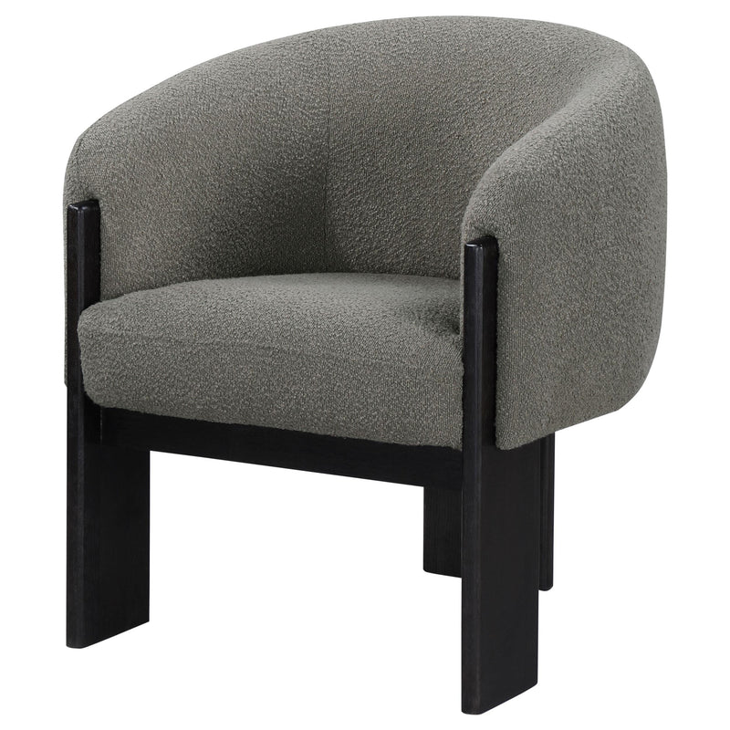 Valdez Boucle Upholstered Barrel Back Accent Chair
