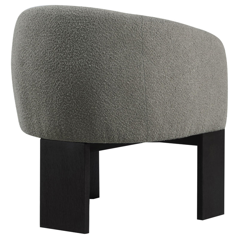 Valdez Boucle Upholstered Barrel Back Accent Chair