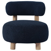 Zonie Boucle Upholstered Barrel Back Accent Chair Blue - detail 3