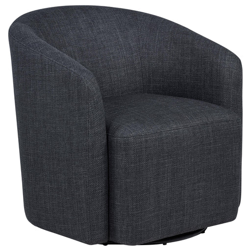 Mossbrook Fabric Upholstered Swivel Accent Chair Anthracite - alternate view