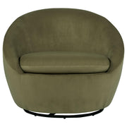 Myernick Velvet Upholstered Swivel Accent Chair Olive - detail 5