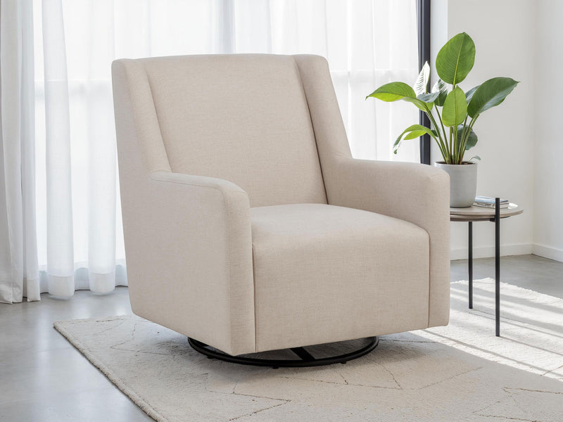 Sorrel Fabric Upholstered Swivel Glider Arm Chair