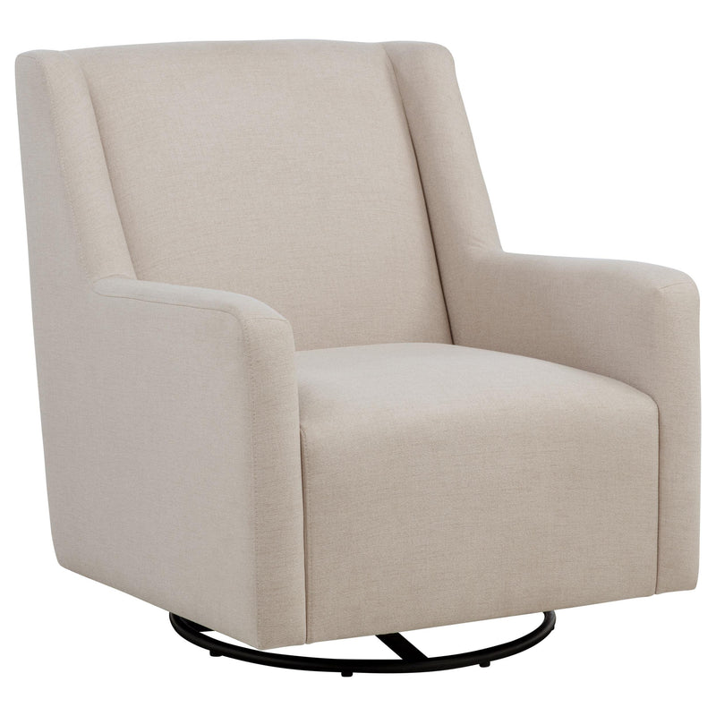 Sorrel Fabric Upholstered Swivel Glider Arm Chair
