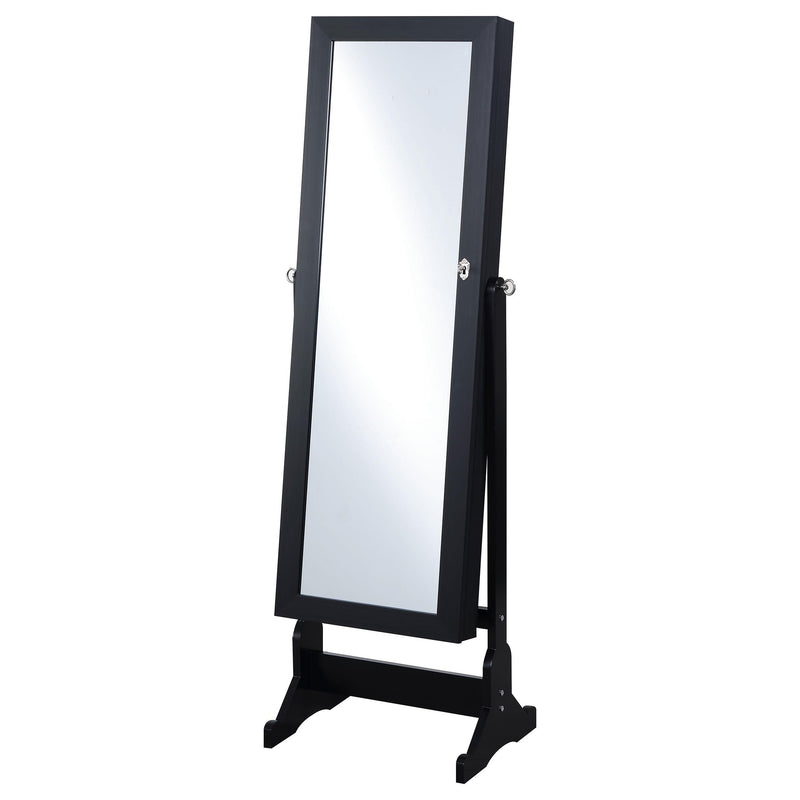 Tutuola Cheval Mirror with Jewelry Storage Black - detail 3