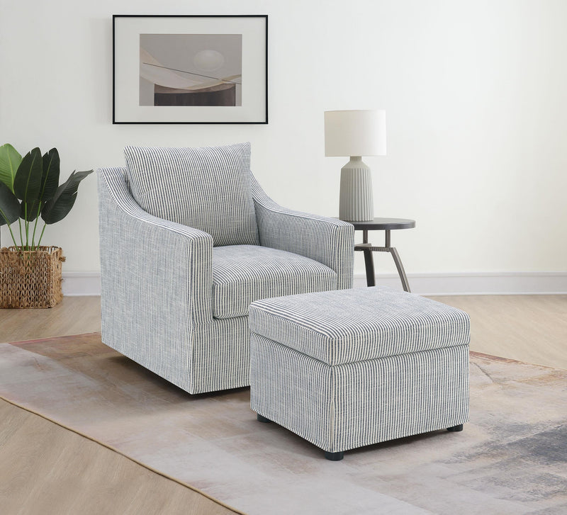 Winter Upholstered Hydraulic Lift Top Storage Ottoman