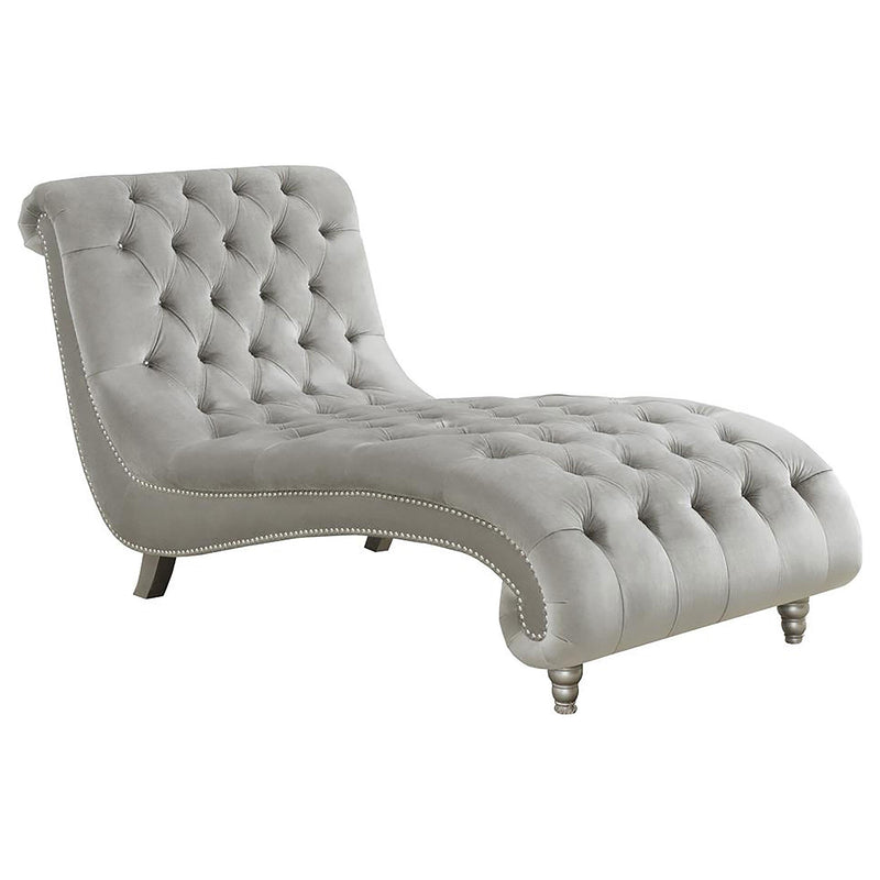 Lydia Velvet Upholstered Tufted Chaise