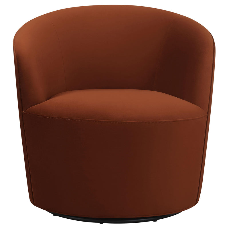 Joyce Upholstered Barrel Back Swivel Chair