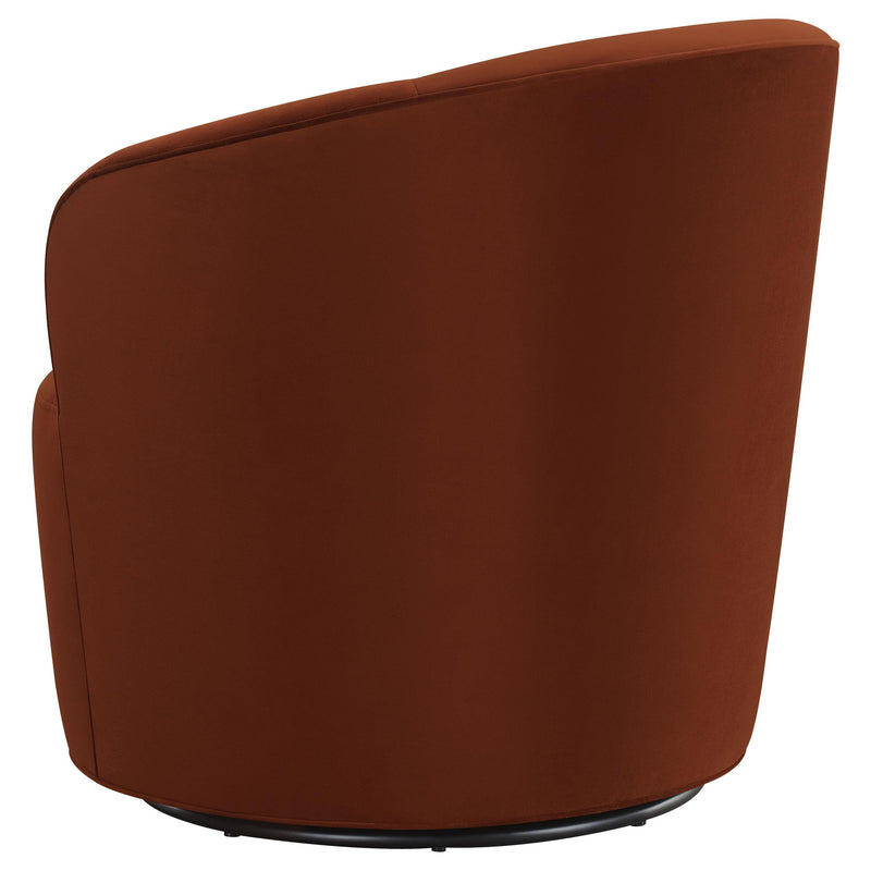 Joyce Upholstered Barrel Back Swivel Chair