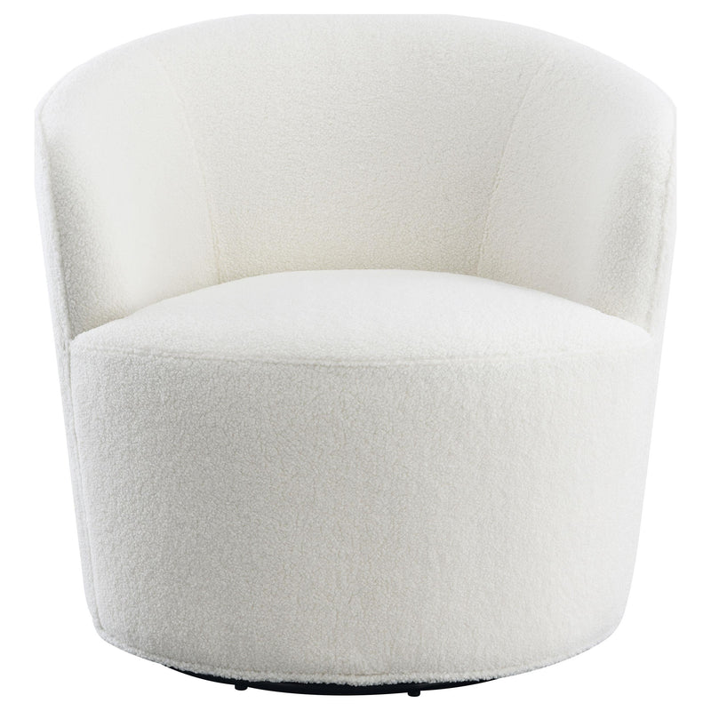 Joyce Upholstered Barrel Back Swivel Chair