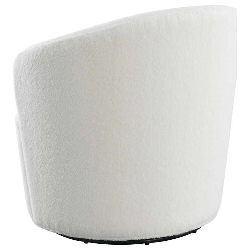 Joyce Upholstered Barrel Back Swivel Chair