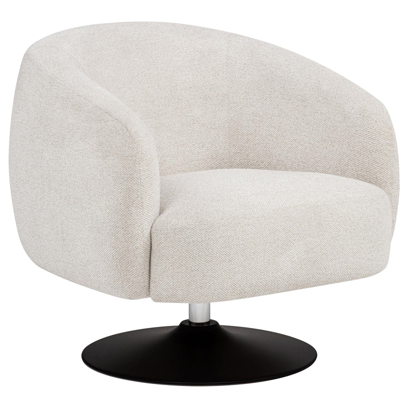 Dave Upholstered Barrel Back Swivel Club Chair