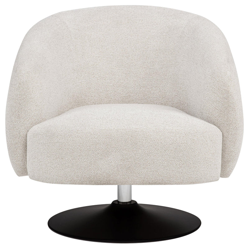 Dave Upholstered Barrel Back Swivel Club Chair