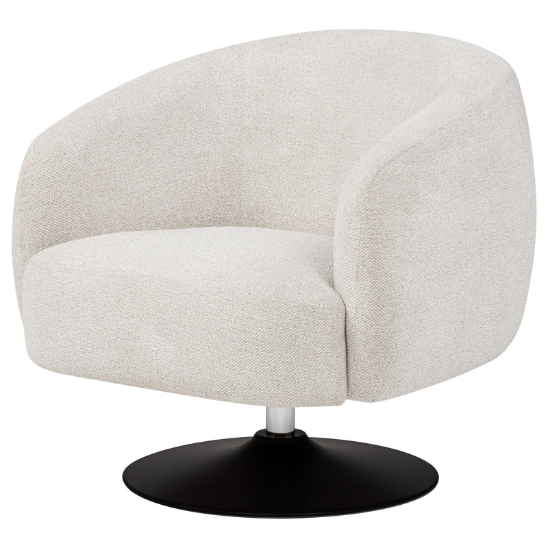Dave Upholstered Barrel Back Swivel Club Chair