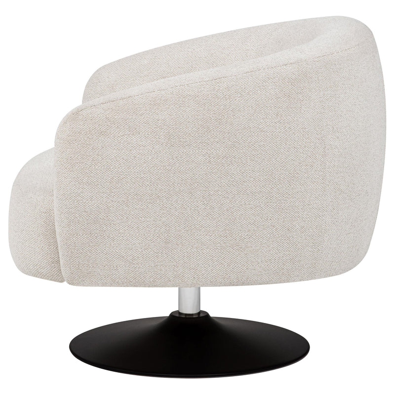 Dave Upholstered Barrel Back Swivel Club Chair