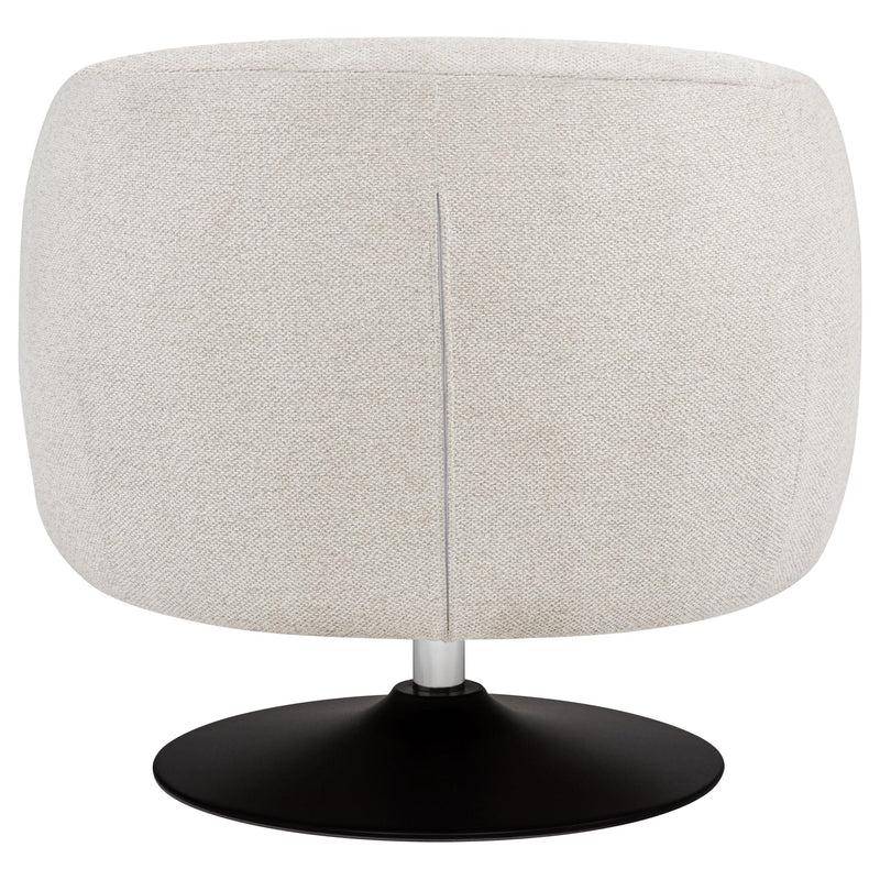 Dave Upholstered Barrel Back Swivel Club Chair