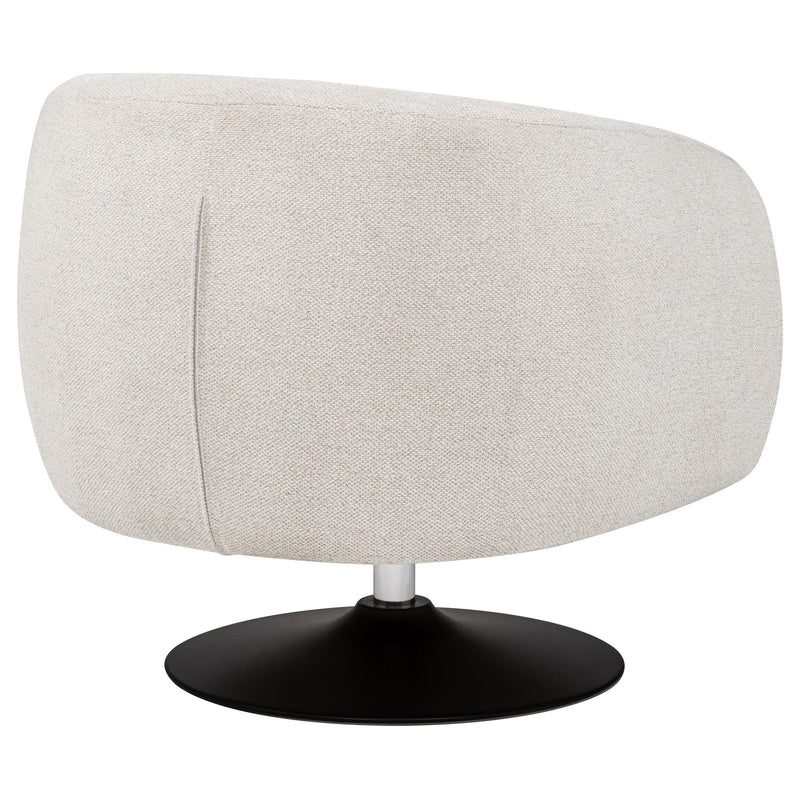 Dave Upholstered Barrel Back Swivel Club Chair