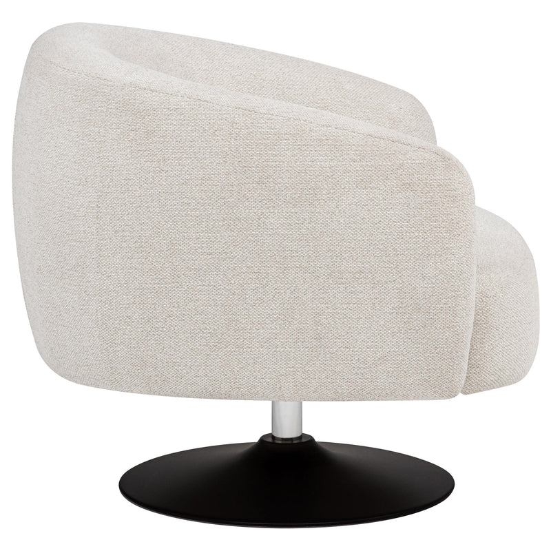 Dave Upholstered Barrel Back Swivel Club Chair
