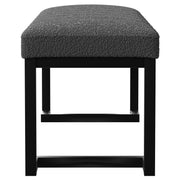 Mesa Boucle Upholstered Tufted Accent Bench Charcoal - detail 5