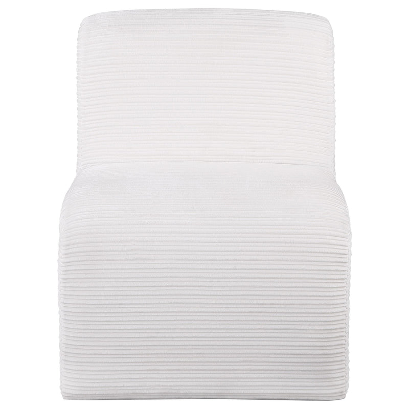 Drayton Upholstered Curved Armless Accent Chair