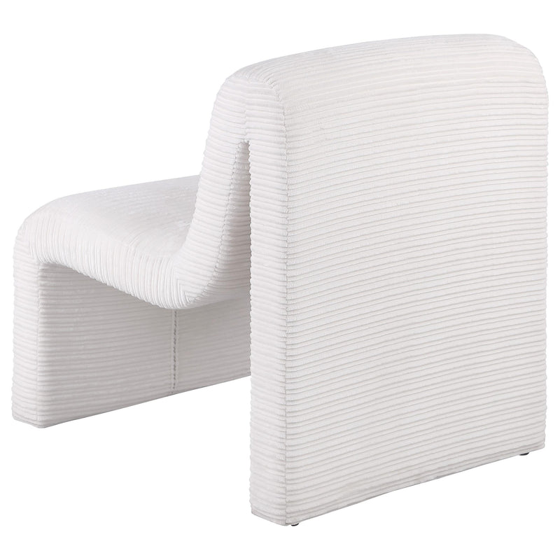 Drayton Upholstered Curved Armless Accent Chair