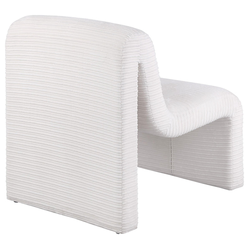 Drayton Upholstered Curved Armless Accent Chair