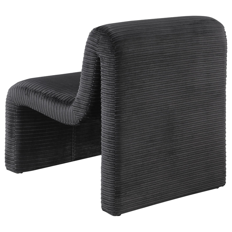 Drayton Upholstered Curved Armless Accent Chair