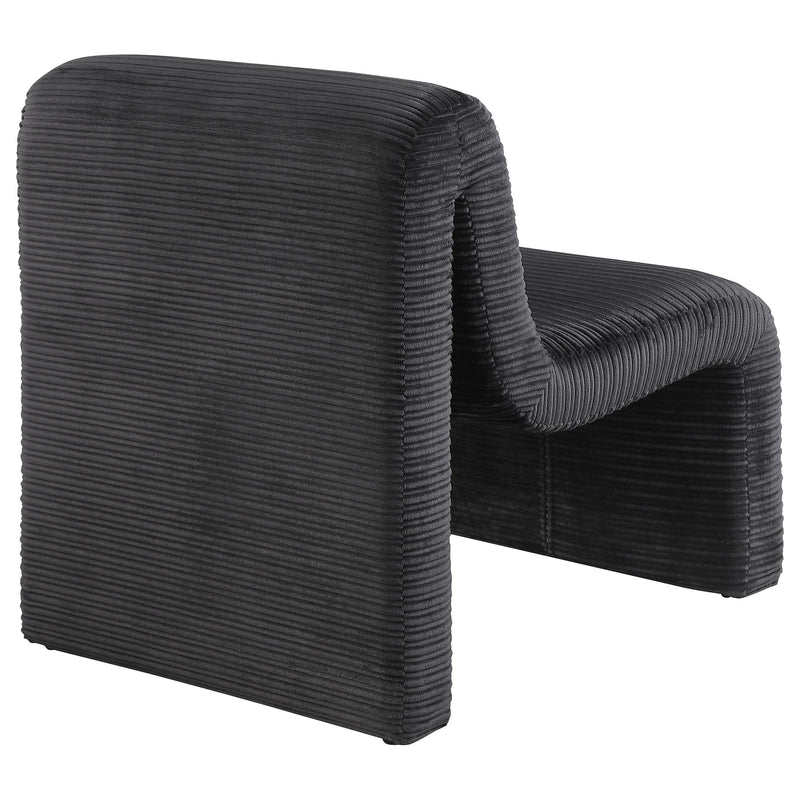 Drayton Upholstered Curved Armless Accent Chair