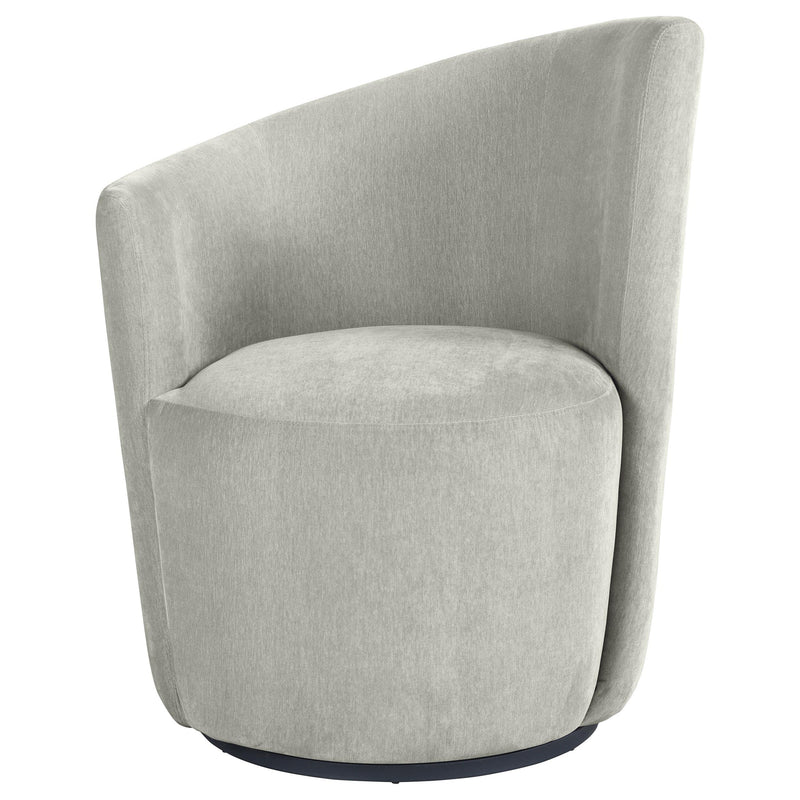 Nueva Upholstered Swivel Chair Curved Backrest