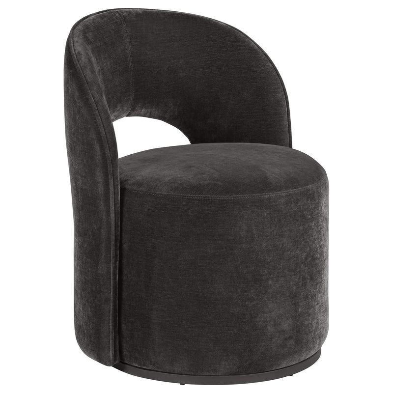 Harjo Velvet Upholstered Swivel Accent Chair