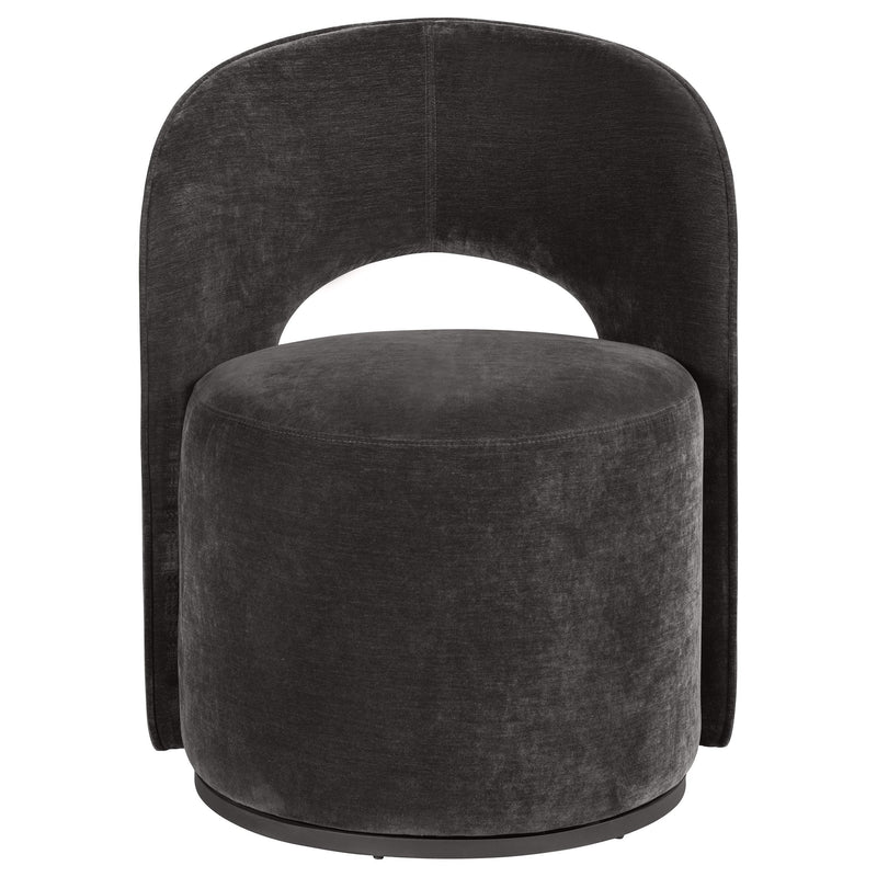Harjo Velvet Upholstered Swivel Accent Chair