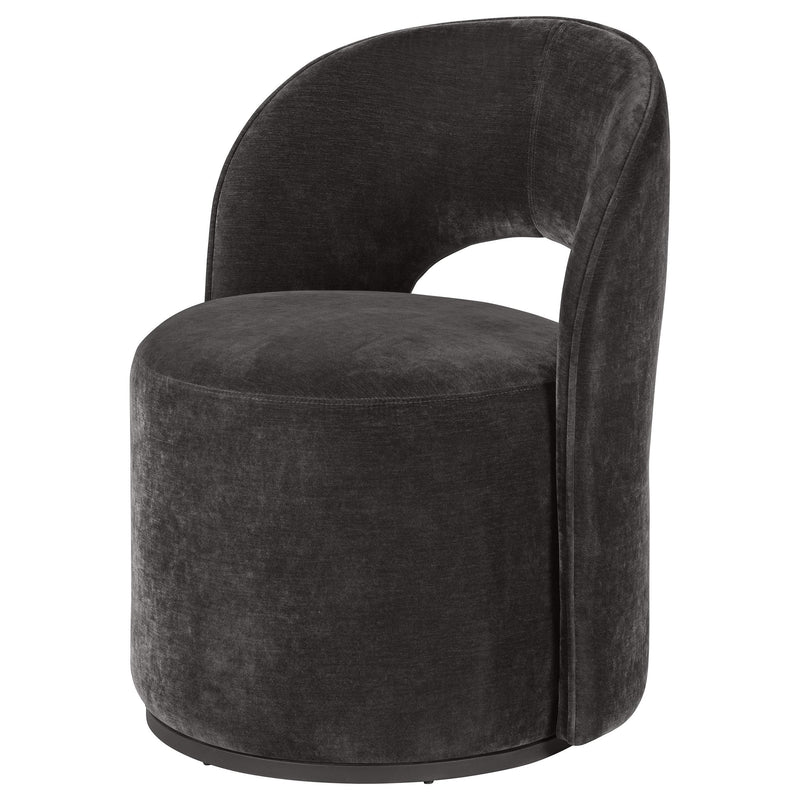 Harjo Velvet Upholstered Swivel Accent Chair